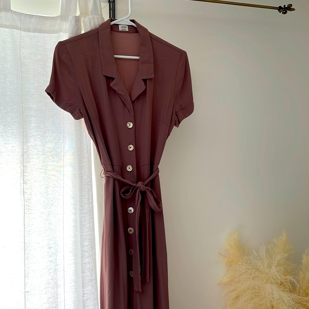 Wilfred Button Midi Dress